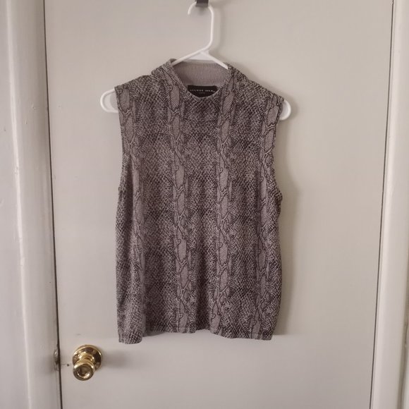 VTG August Silk 100% Silk Alligator Print Vest - Picture 2 of 9